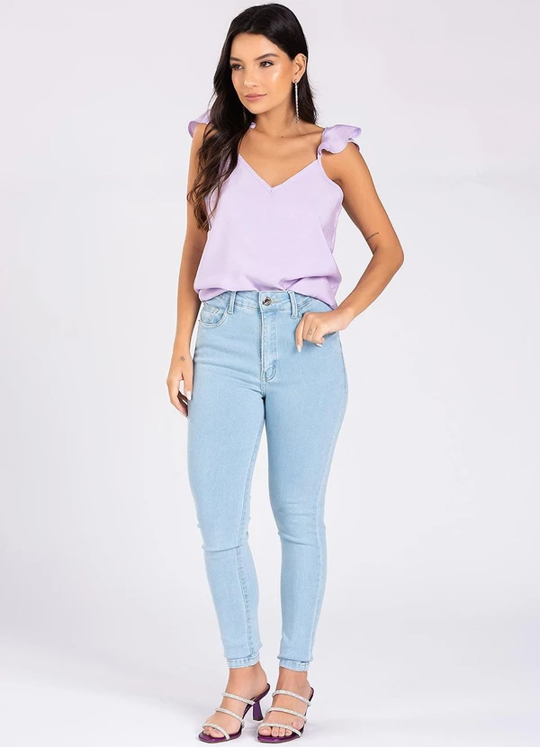 Meu Jeans - Calça Jeans Skinny Claro Azul 3