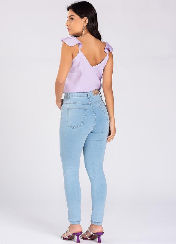 Meu Jeans - Calça Jeans Skinny Claro Azul 4