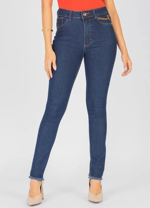 Meu Jeans - Calça Jeans Skinny com Bordado Azul - MEU JEANS