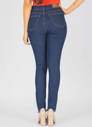 Meu Jeans - Calça Jeans Skinny com Bordado Azul - MEU JEANS