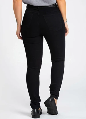 Meu Jeans - Calça Jeans Skinny com Puído Preto - MEU JEANS