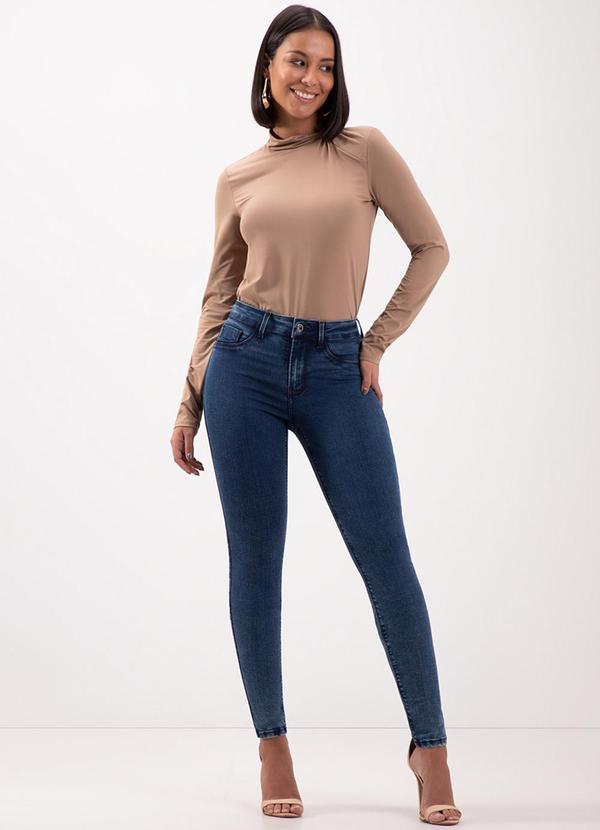 Lunender - Calça Jeans Skinny e Bolsos Fit For Me Azul 3