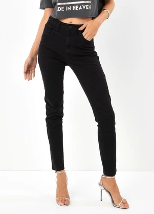 John John - Calça Jeans Skinny Osorno Preto - JOHN JOHN