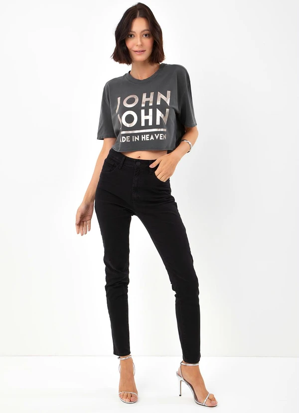 John John - Calça Jeans Skinny Osorno Preto 3
