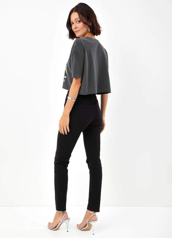 John John - Calça Jeans Skinny Osorno Preto 4