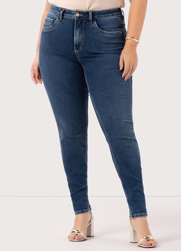 Lunender Mais Mulher - Calça Jeans Skinny Plus Size com Azul