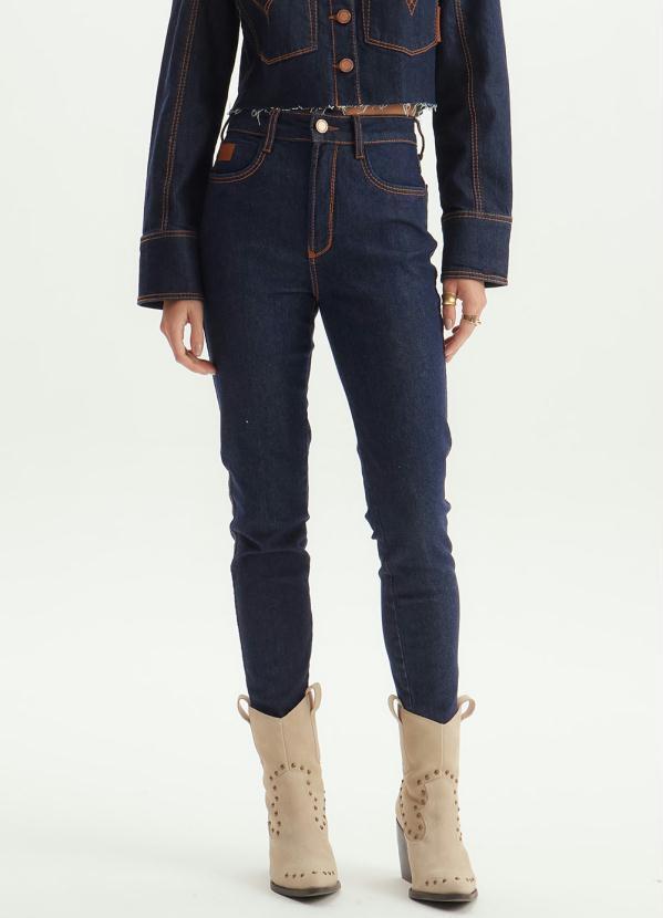 Lança Perfume - Calça Jeans Skinny Vesta Ankle Azul