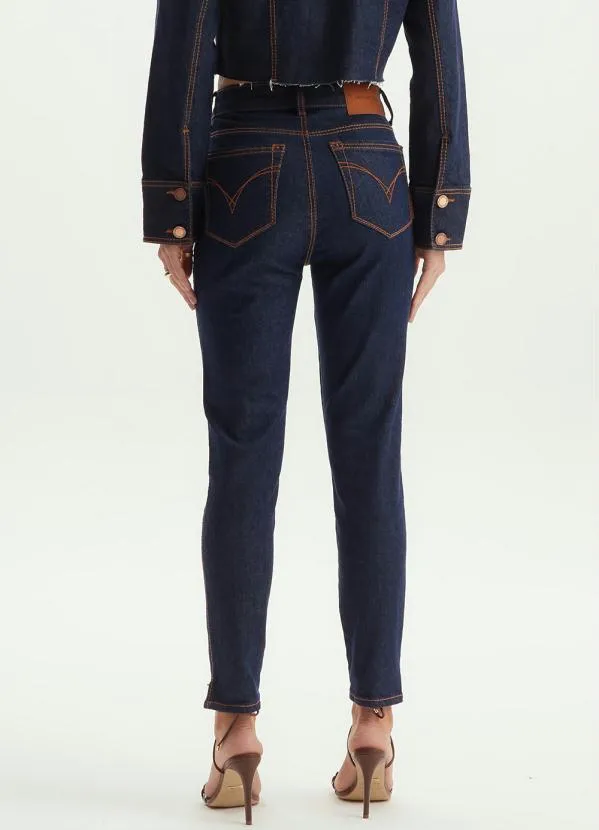 Lança Perfume - Calça Jeans Skinny Vesta Ankle Azul 2