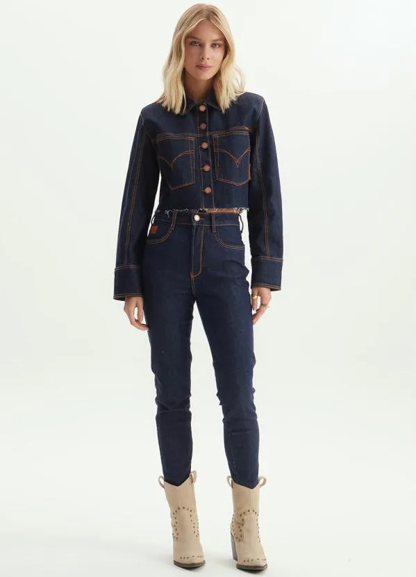 Lança Perfume - Calça Jeans Skinny Vesta Ankle Azul 3