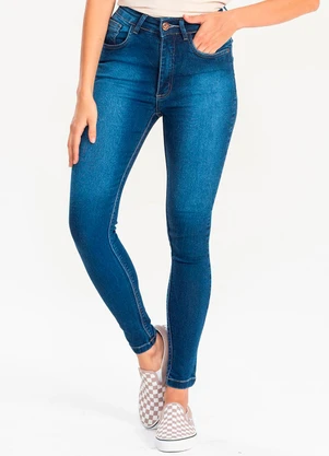 Meu Jeans - Calça Jeans Skinny Zoe Jeans Escuro Azul - MEU JEANS