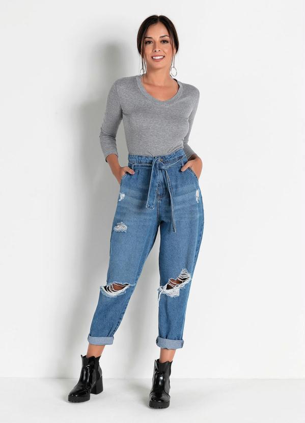 Sawary Jeans - Calça Jeans Slouchy com Rasgos Sawary 3