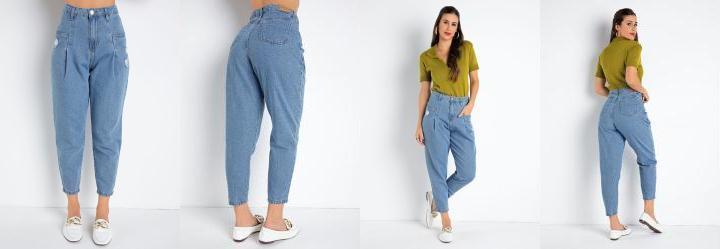 Cala Jeans Slouchy Destroyed com Bolsos Sawary