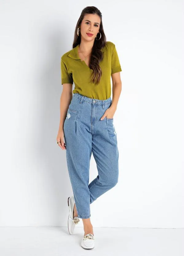 Sawary Jeans - Calça Jeans Slouchy Destroyed com Bolsos Sawary 3