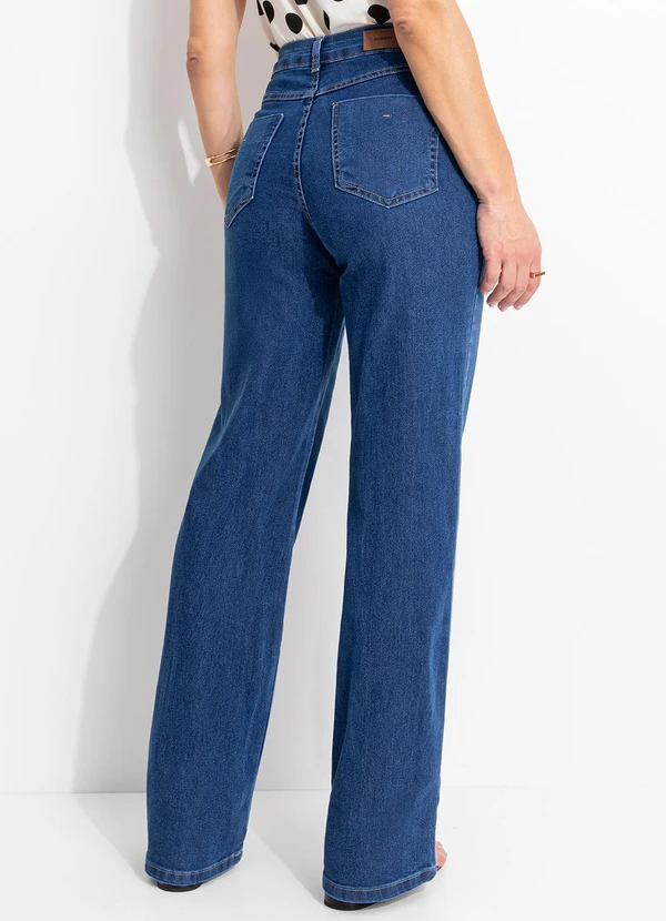 Sawary Jeans - Calça Jeans Wide Leg Azul 2