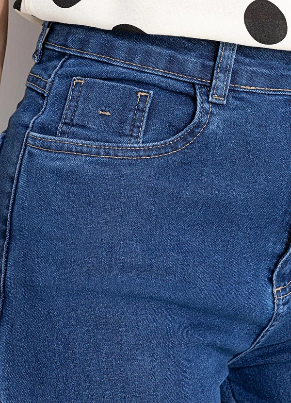 Sawary Jeans - Calça Jeans Wide Leg Azul 9