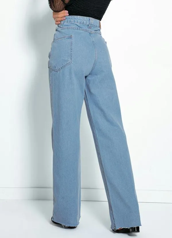 Sawary Jeans - Calça Jeans Wide Leg com Bolsos Sawary 2