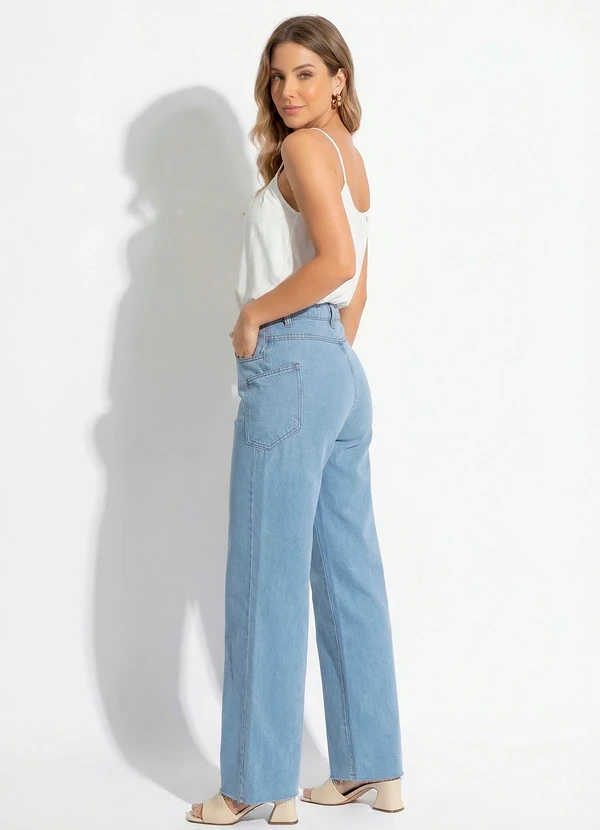 Sawary Jeans - Calça Jeans Wide Leg com Bolsos Sawary 6