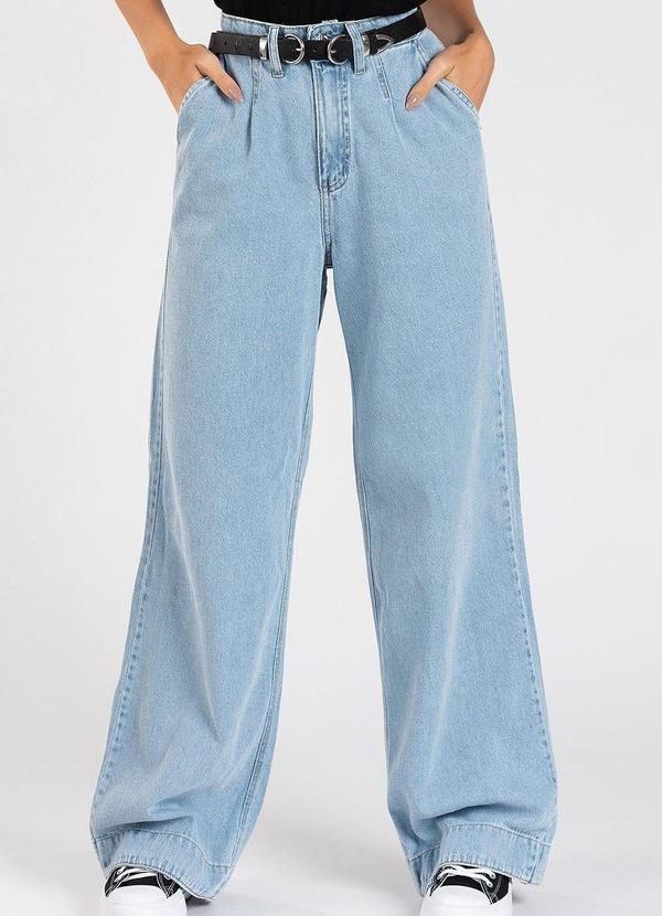 Meu Jeans - Calça Jeans Wide Leg Donna Azul