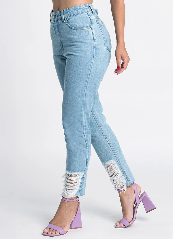 Meu Jeans - Calça Jeans Wide Leg Laida Jeans Claro Azul 6