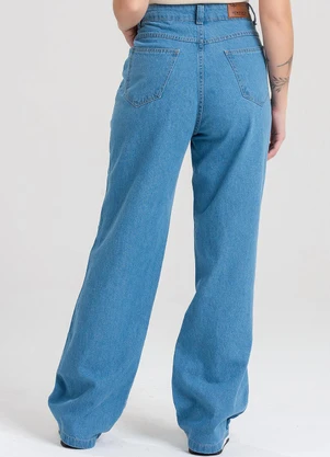Meu Jeans - Calça Jeans Wide Leg Ravena Azul - MEU JEANS