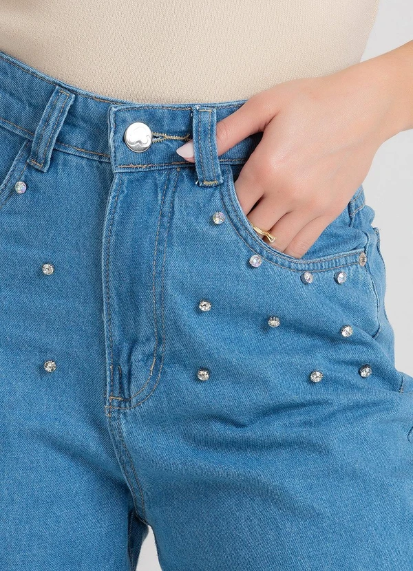 Meu Jeans - Calça Jeans Wide Leg Ravena Azul 4