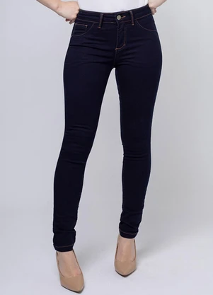 Meu Jeans - Calça Jeans Wide Leg Reta Merle Azul - MEU JEANS