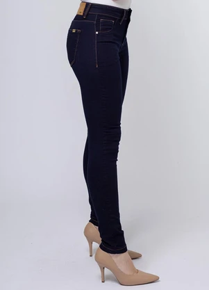 Meu Jeans - Calça Jeans Wide Leg Reta Merle Azul - MEU JEANS
