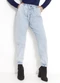 Quintess - Calça Jogger Jeans Claro Cintura Alta com Bolsos - variação: Jeans Claro