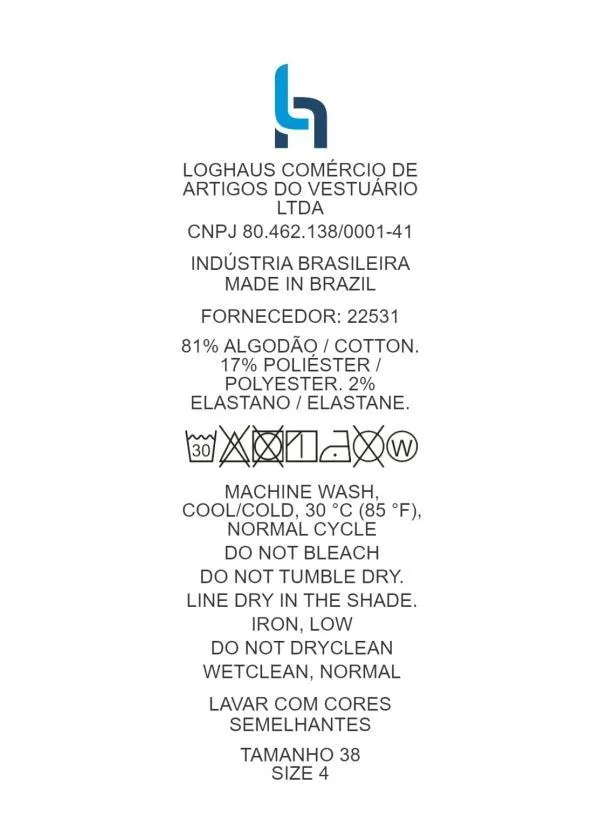 Quintess - Calça Jogger Jeans Médio Cintura Alta com Bolsos 14