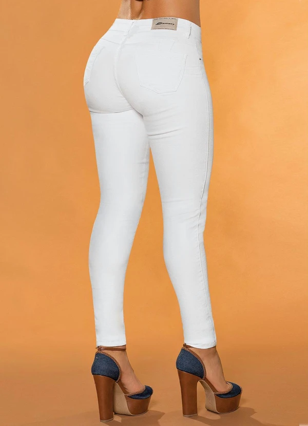 Wide Leg CalÇa Branca Feminina Sawary Calça Legging Em Sarja