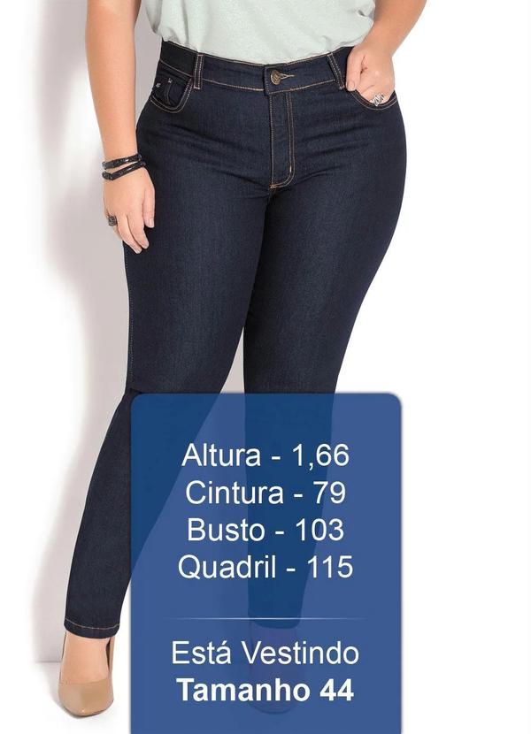 Sawary Jeans - Calça Legging Jeans Escuro Sawary Plus Size 3