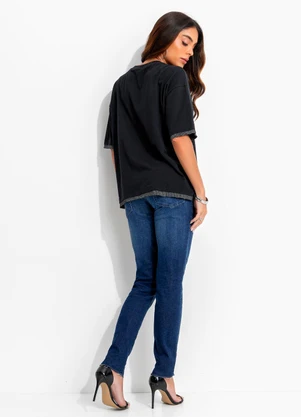 John John - Calça Midi Skinny Moscou Jj Azul - JOHN JOHN