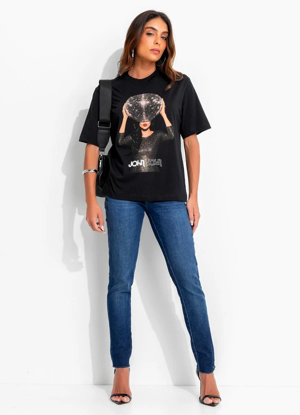 John John - Calça Midi Skinny Moscou Jj Azul 11