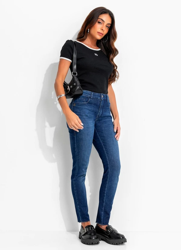 John John - Calça Midi Skinny Moscou Jj Azul 8