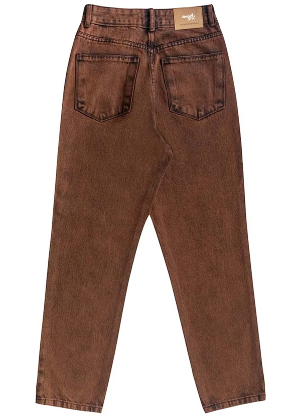 Angel - Calça Mom Denim Marrom 5