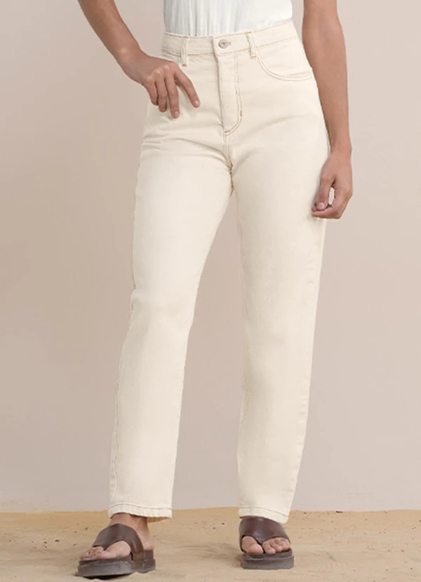 Angel - Calça Mom Bege