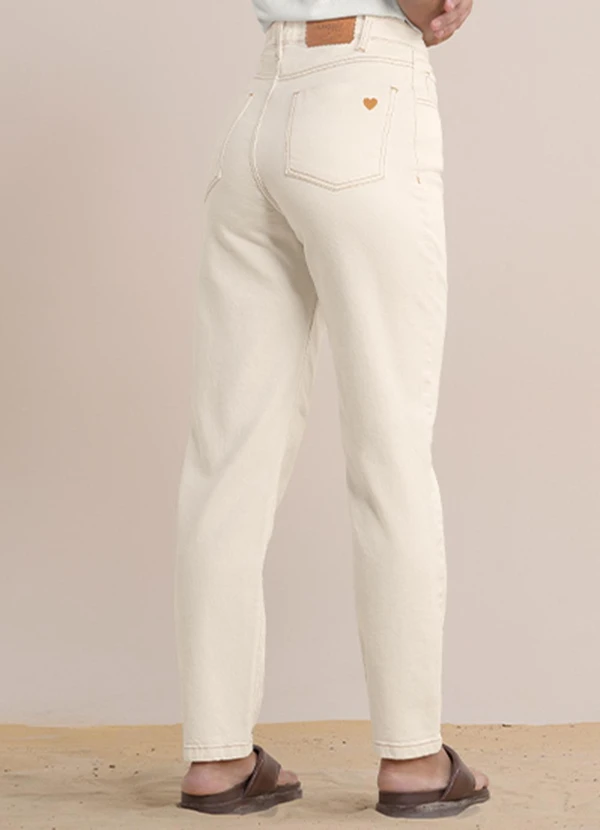 Angel - Calça Mom Bege 2