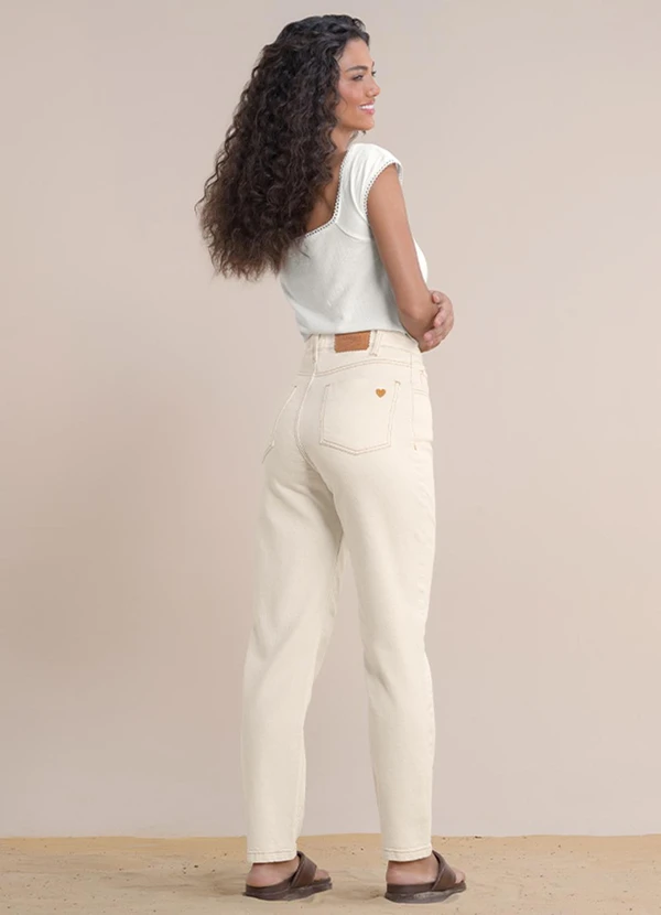 Angel - Calça Mom Bege 4