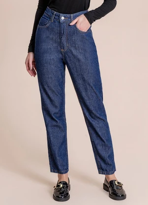 Angel - Calça Mom Denim Azul - ANGEL