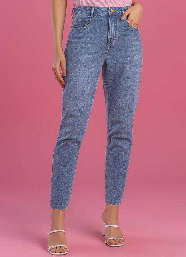 Angel - Calca Mom Duo Azul