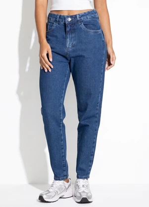 Sawary Jeans - Calça Mom Jeans Azul - SAWARY JEANS