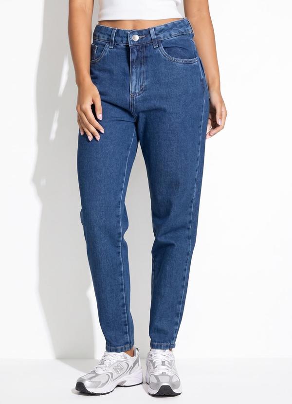 Cal�a Mom Jeans (Azul)