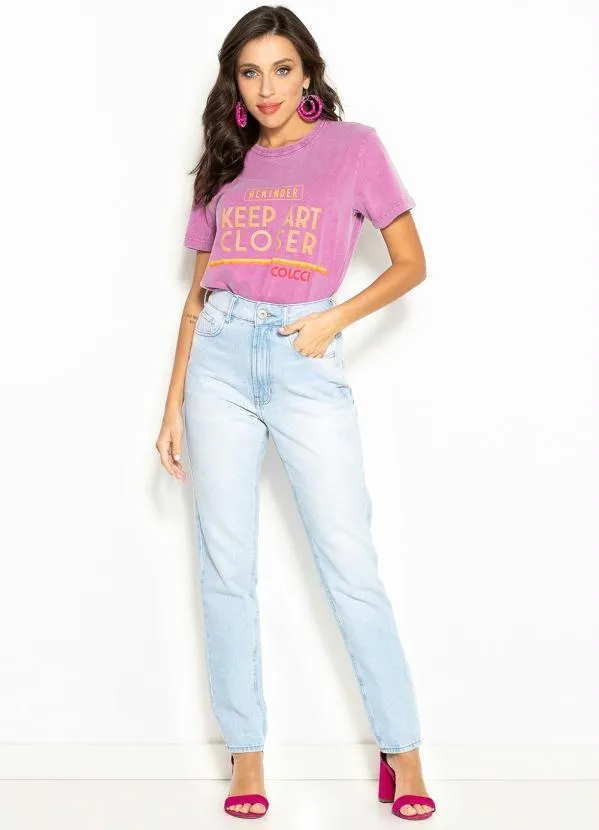 Colcci - Calça Mom Jeans Bruna Azul 3