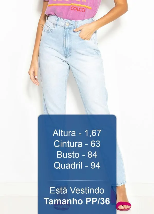 Colcci - Calça Mom Jeans Bruna Azul 6
