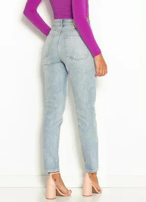 Colcci - Calça Mom Jeans Bruna Azul - COLCCI