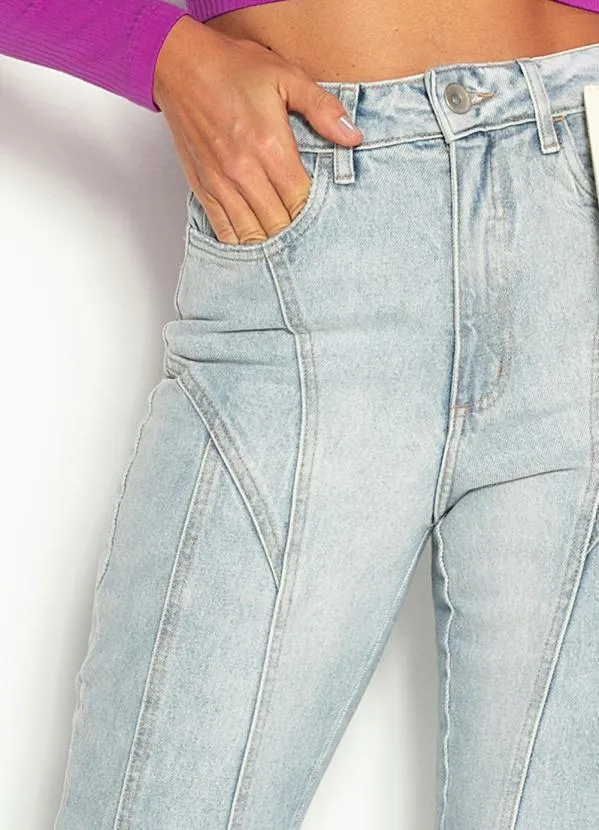 Colcci - Calça Mom Jeans Bruna Azul 6