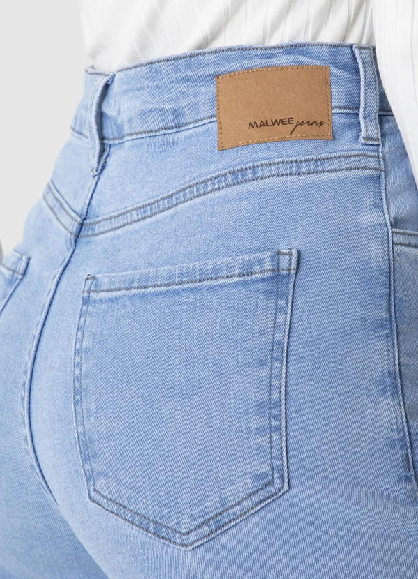 Malwee - Calça Mom Jeans Cintura Alta Azul 3