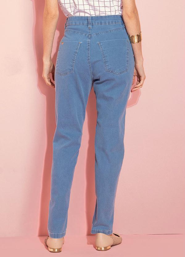 Quintess - Calça Mom Jeans Clara com Pregas na Cintura 2