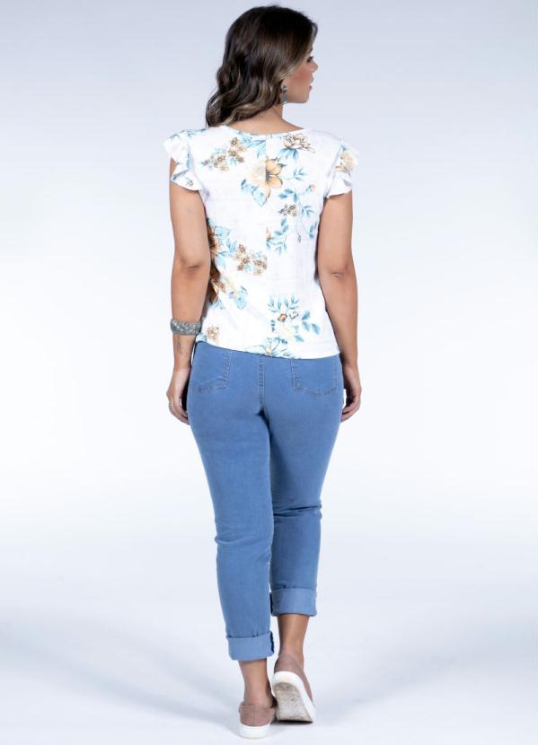 Quintess - Calça Mom Jeans Clara com Pregas na Cintura 4