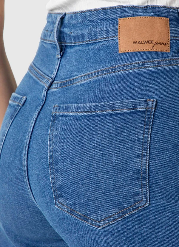 Malwee - Calça Mom Jeans com Bolso Azul 5